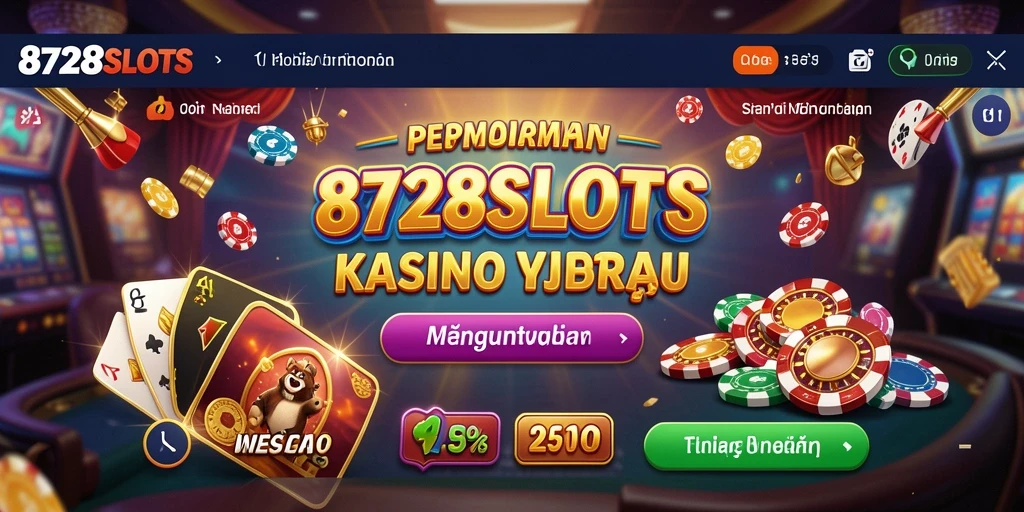 Screenshot gameplay 8728SLOTS yang menampilkan slot menarik dan bonus.