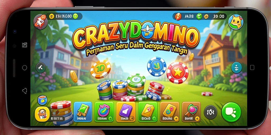 Gambaran menarik dari gameplay CRAZYDOMINO yang seru dan menantang.