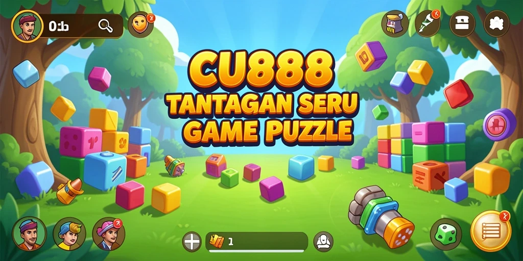 Screenshot CU888 menampilkan gameplay Puzzle yang mendebarkan.