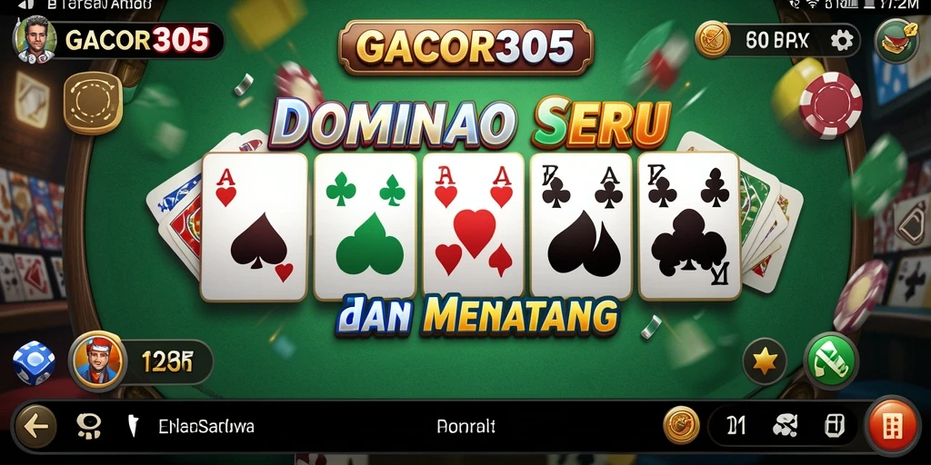 Screenshot utama GACOR305 yang menampilkan gameplay Domino yang menarik.