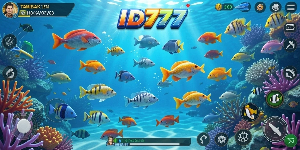 Tampilan gameplay menembak ikan yang seru di ID777.