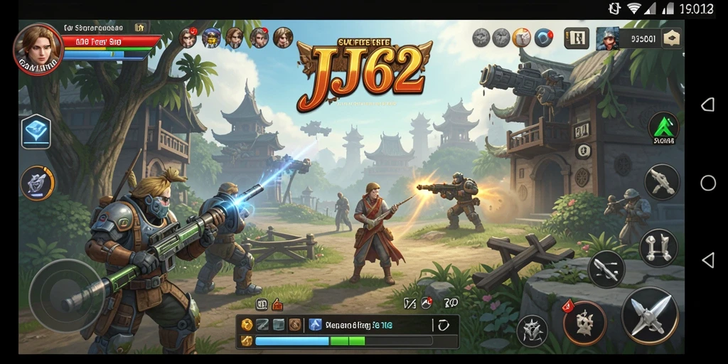 Tampilan menarik dari gameplay strategi di JJ62.