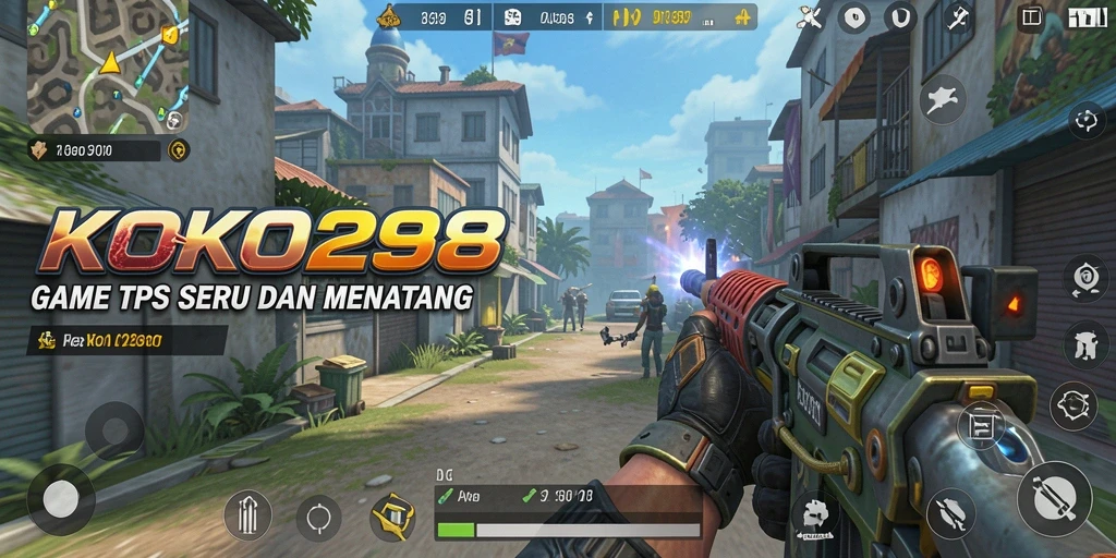 Screenshot gameplay KOKO288 menampilkan aksi seru tembak-menembak.