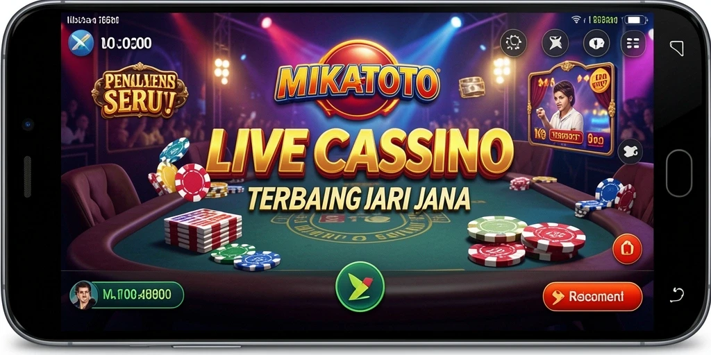 Tampilan gameplay Live Casino yang seru dan interaktif di MIKATOTO.