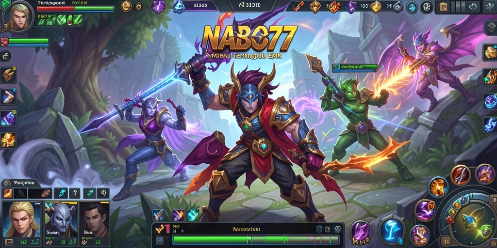 Tampilan gameplay seru di NABOB77 dengan pertarungan strategis.