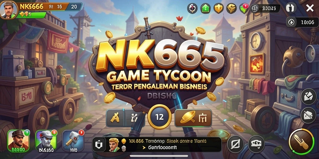 Tampilan gameplay NK666 yang seru dalam mengelola bisnis Tycoon.