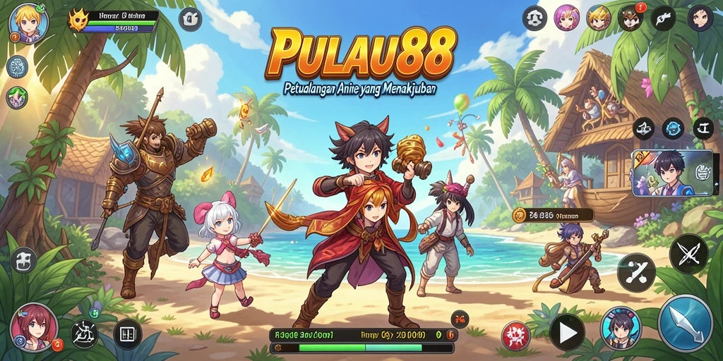 Gameplay PULAU88 yang menarik dengan karakter Anime ikonik.