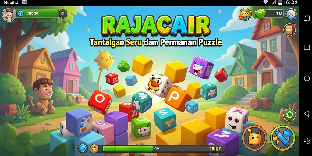 Gameplay seru RAJACAIR dalam menyelesaikan teka-teki Puzzle.