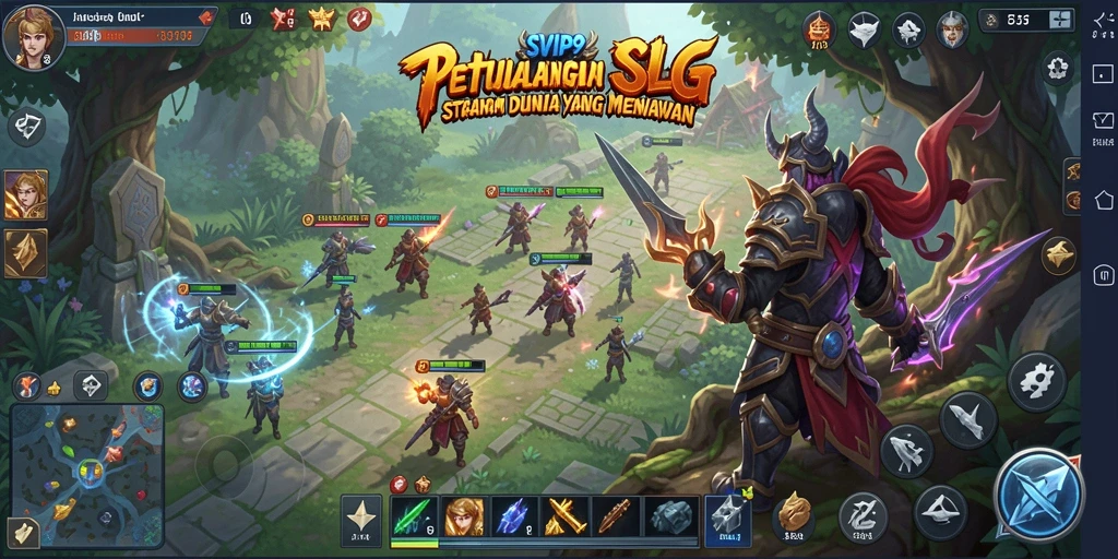 Tangkapan layar menampilkan aksi pertempuran strategis di SVIP9.
